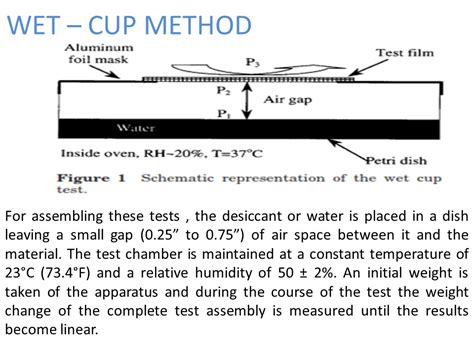 water vapour permeability test|astm e 96 procedure a.